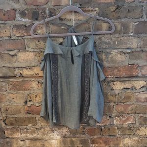 Lush sage green shirt size L